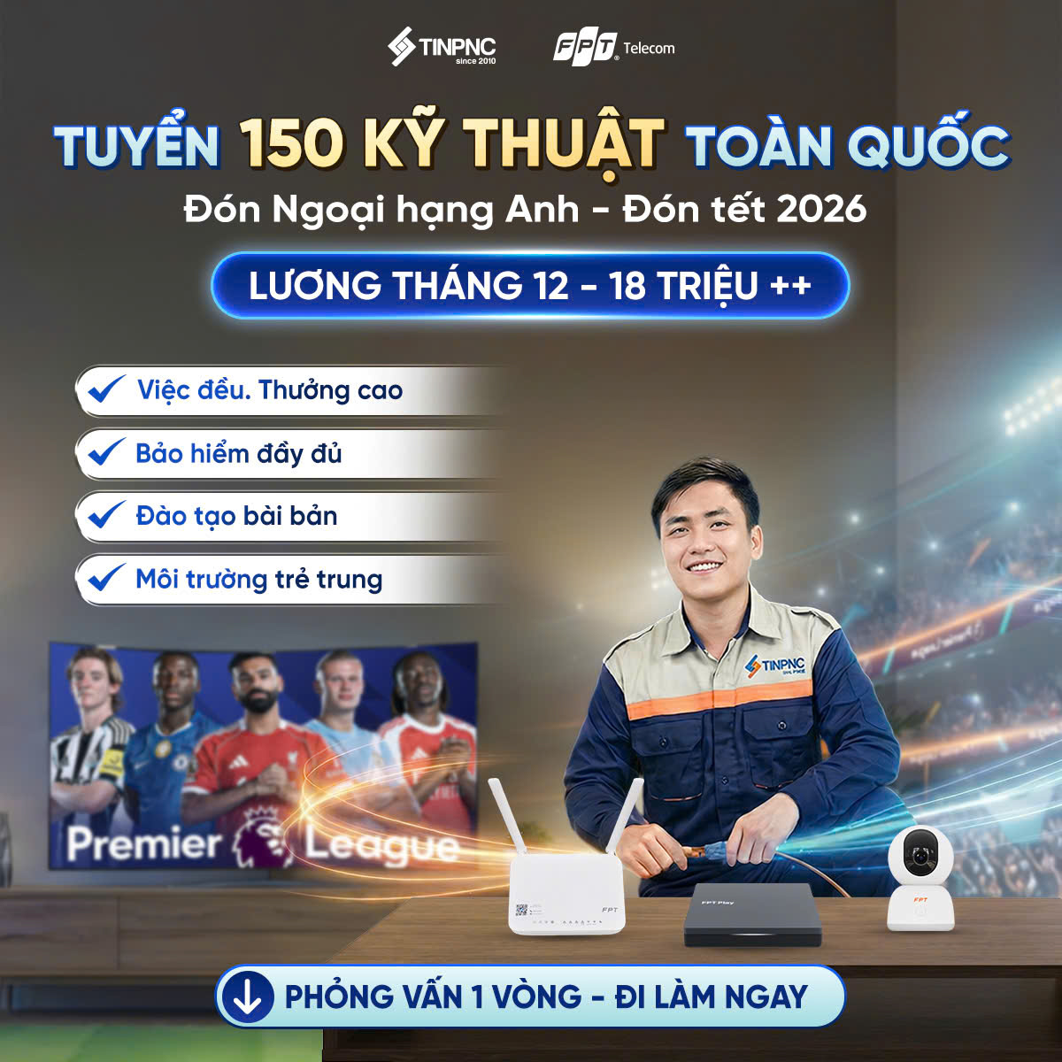 FPT Nam Định Tuyển nhân viên kỹ thuật triển khai & bảo trì